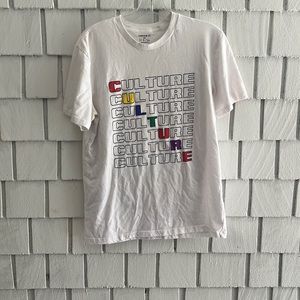 FOREVER 21 Men’s White Graphic T-Shirt Size S